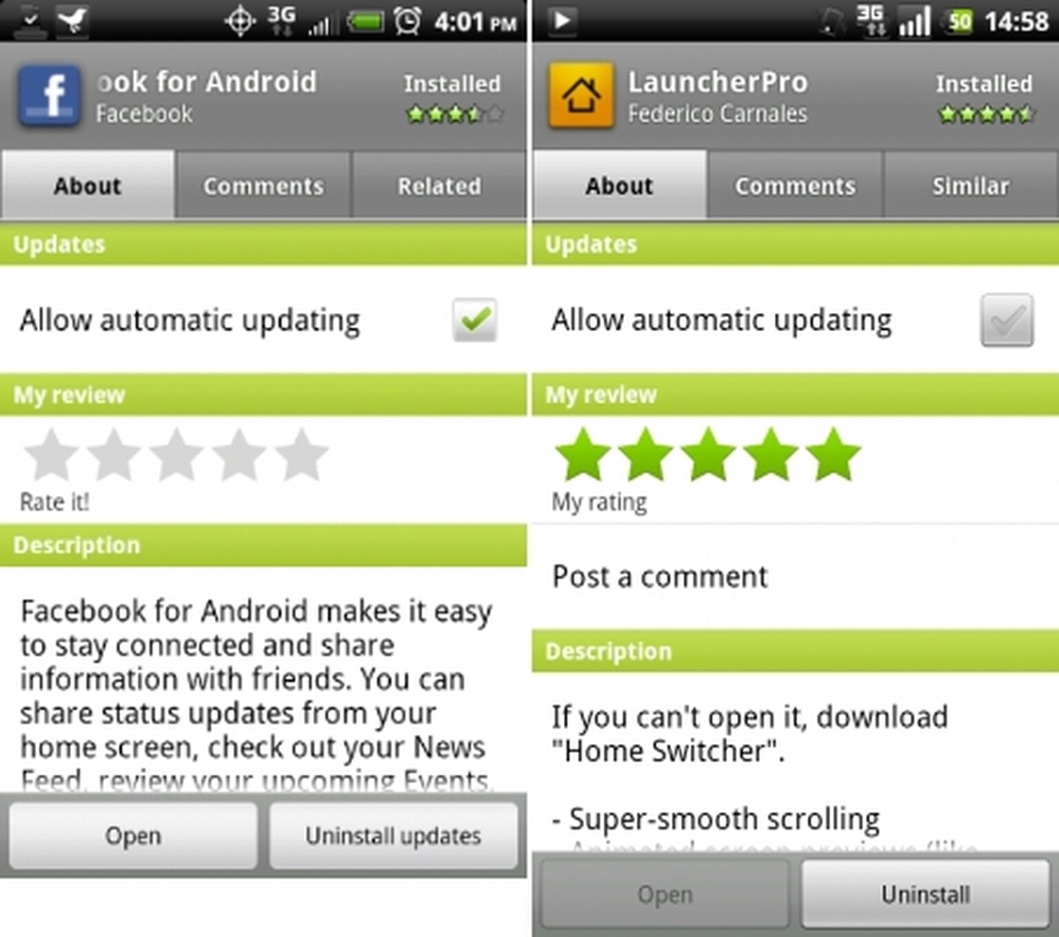 New version of Android Market brings ‘related’ tab, only on US phones running 2.2 so far
