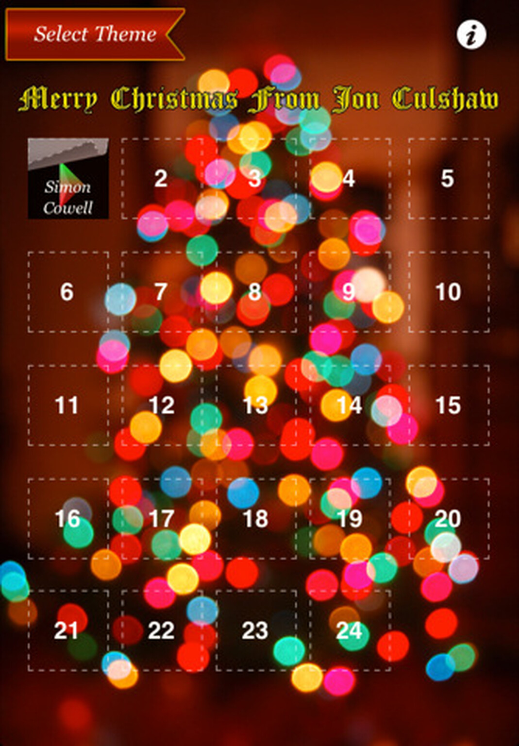 Jon Culshaw launches impressionist advent calendar for iPhone and iPad