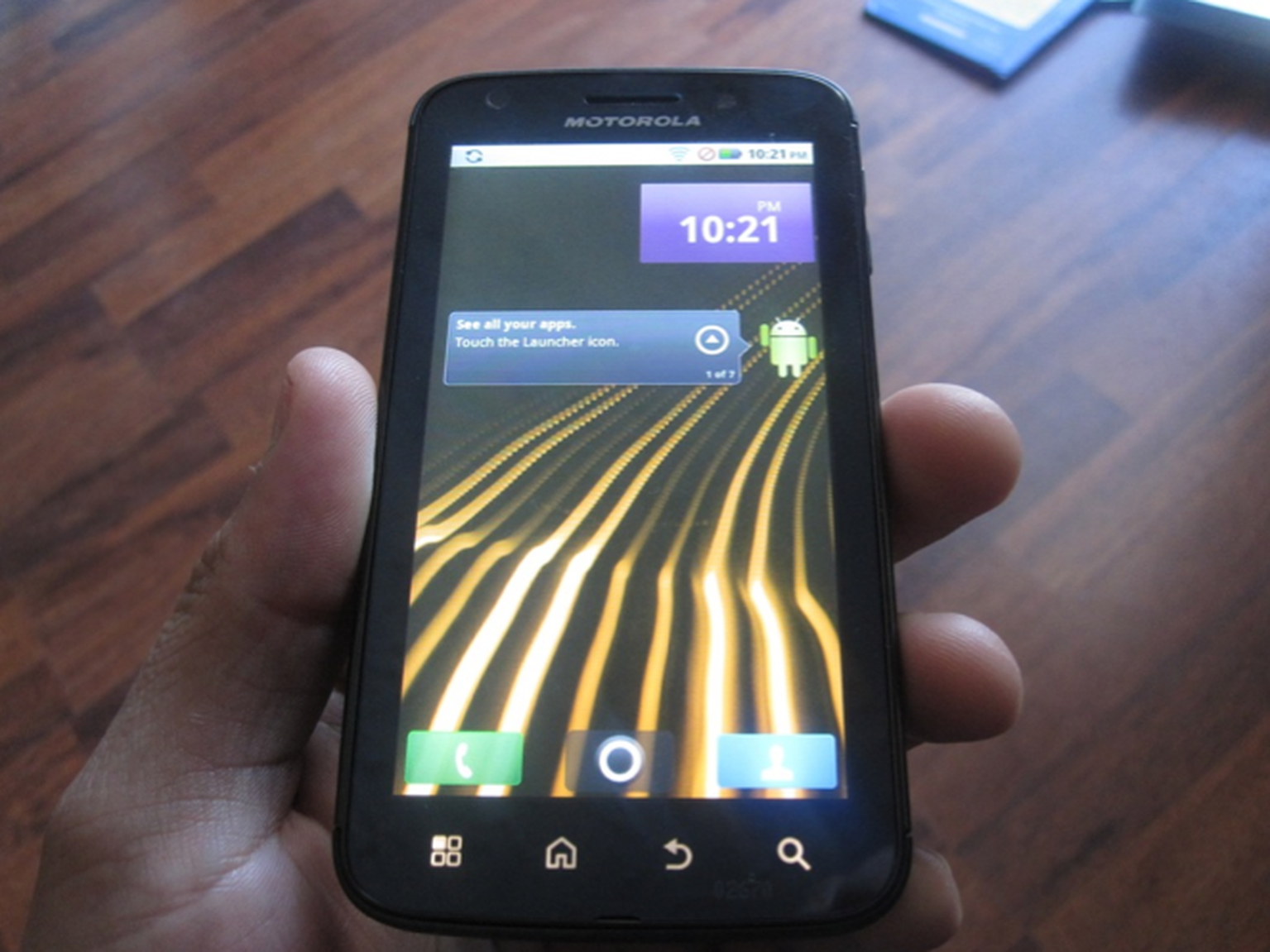 Motorola Olympus "found at flea market"