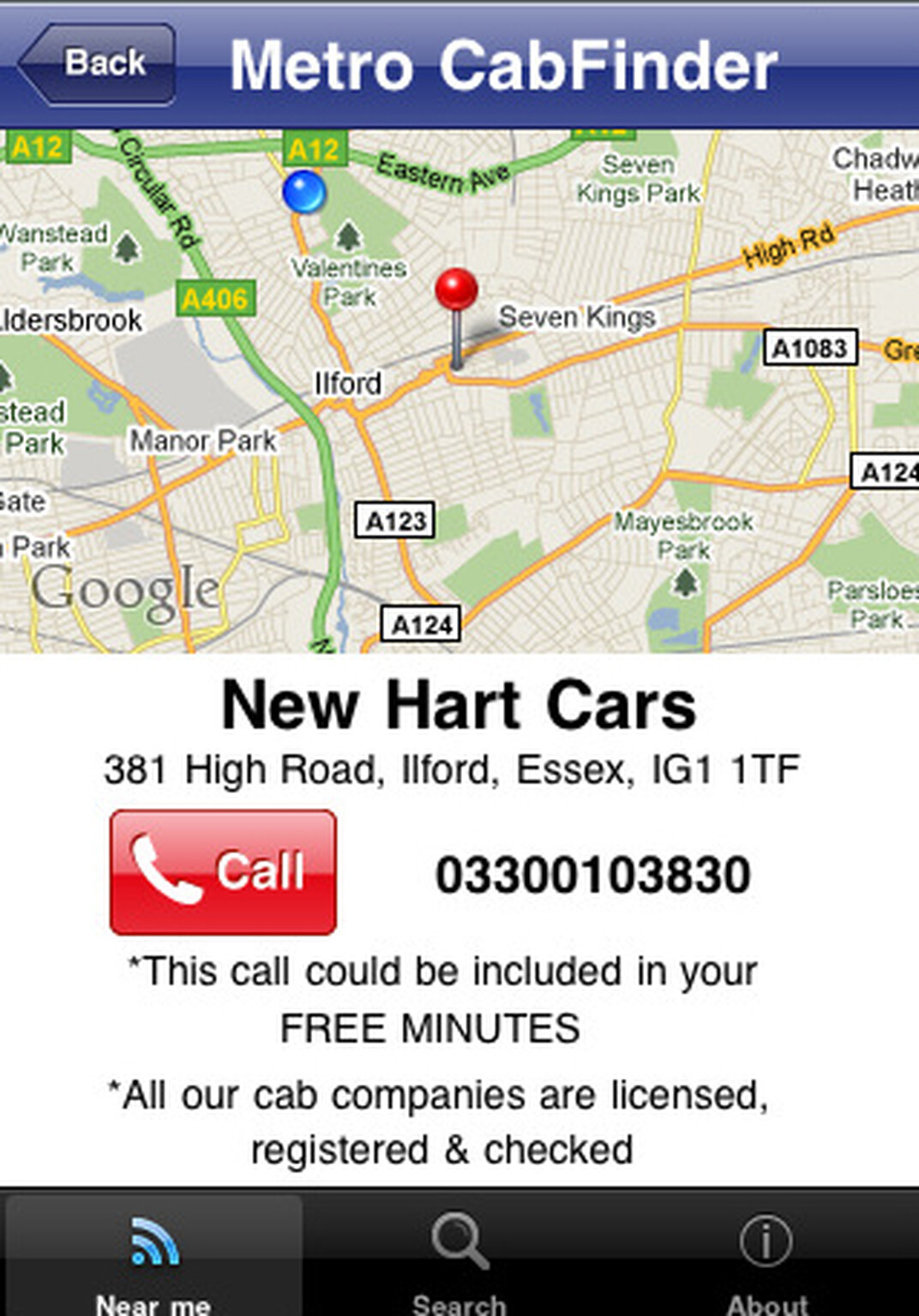 Metro launches UK CabFinder app for iPhone