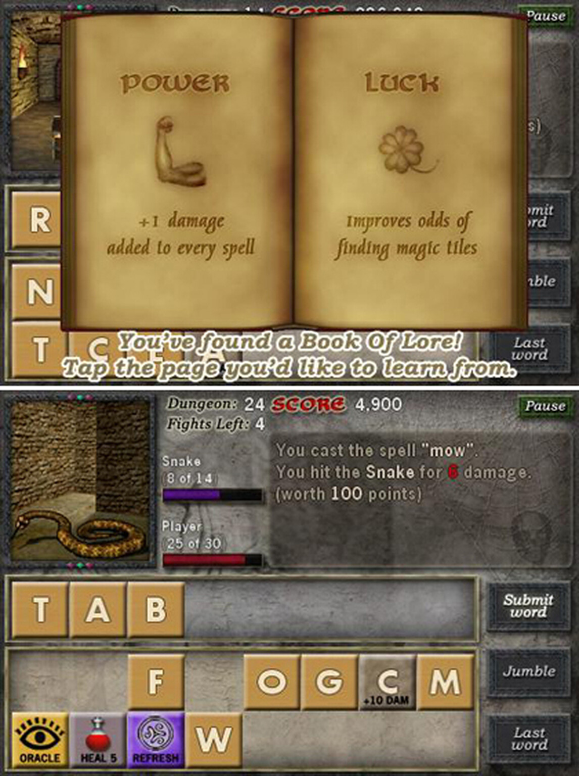 Dungeon Scroll for Android = Countdown + RPG elements
