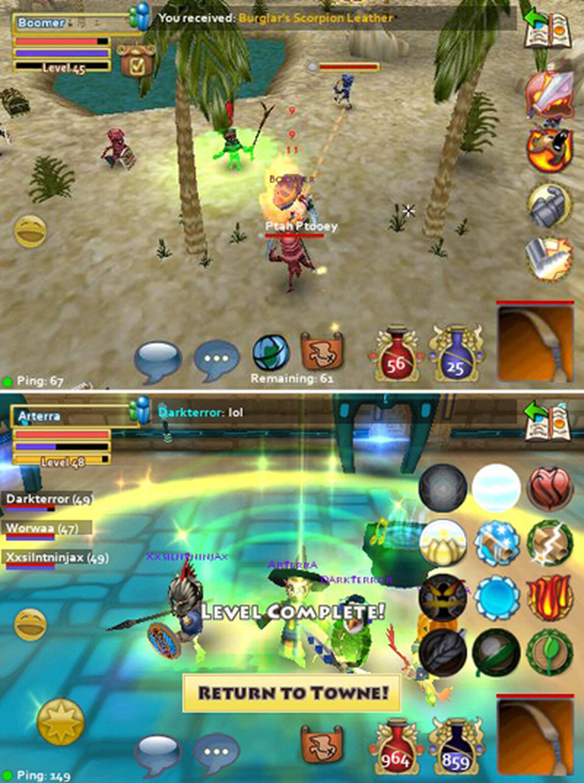 Pocket Legends Beta: iPhone and iPad MMO comes to Android in beta form