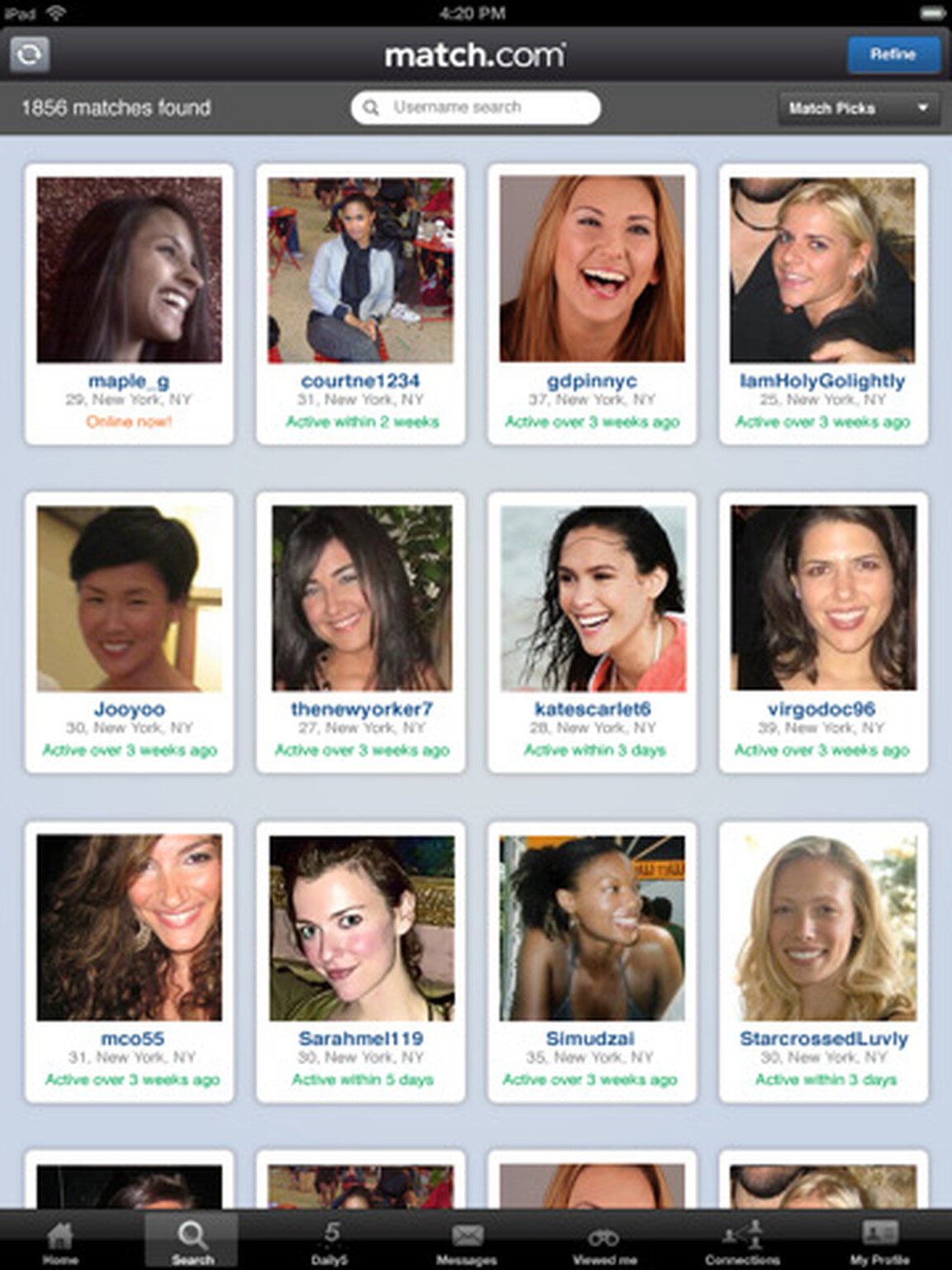 Online dating service Match.com launches its iPad app