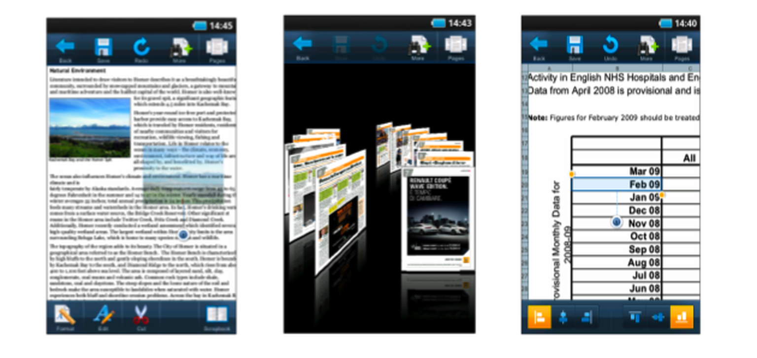 Picsel Smart Office makes document editing on your phone quite fun