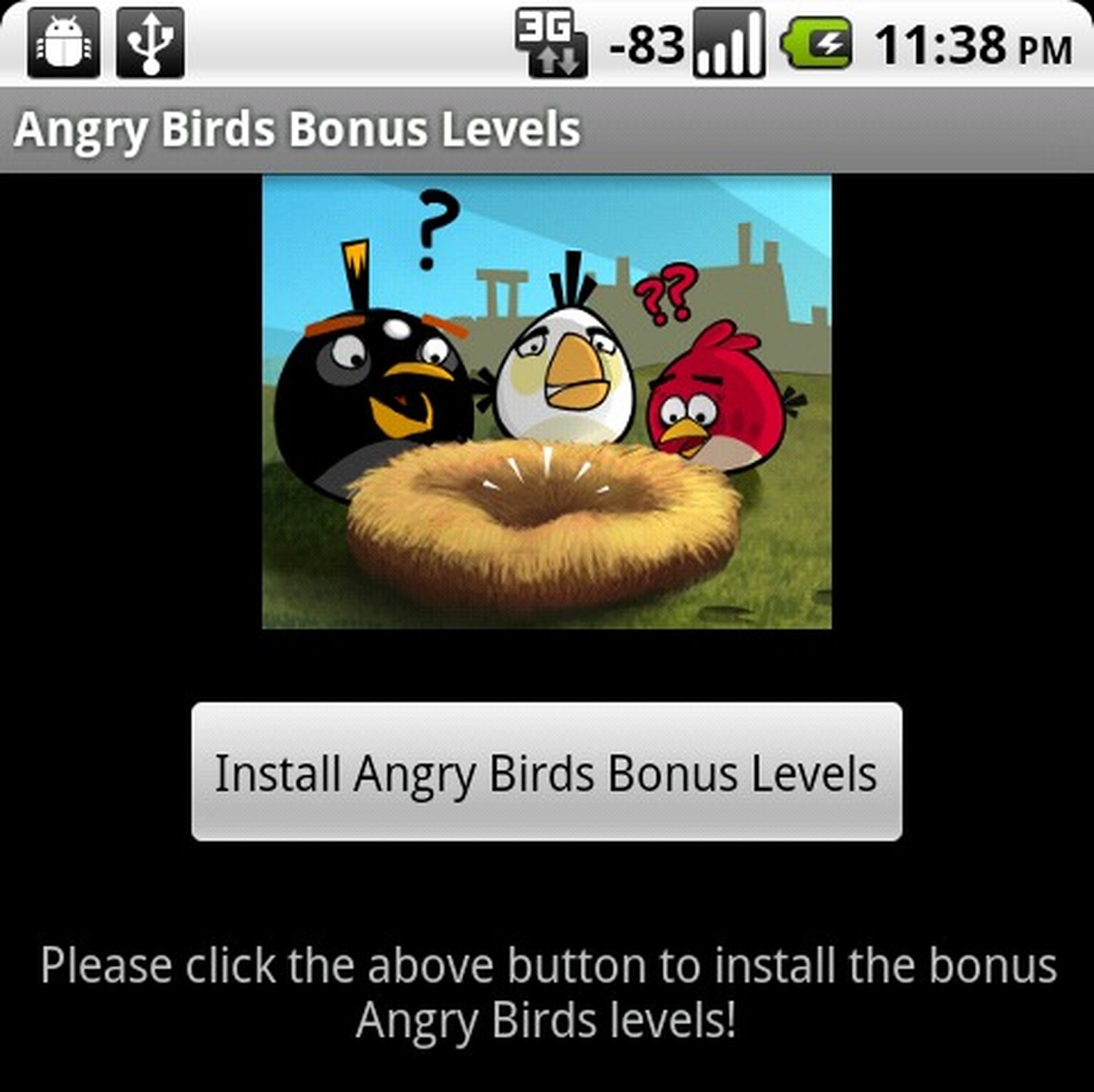 Fake Angry Birds Android app hides permissions, thankfully it’s not malware