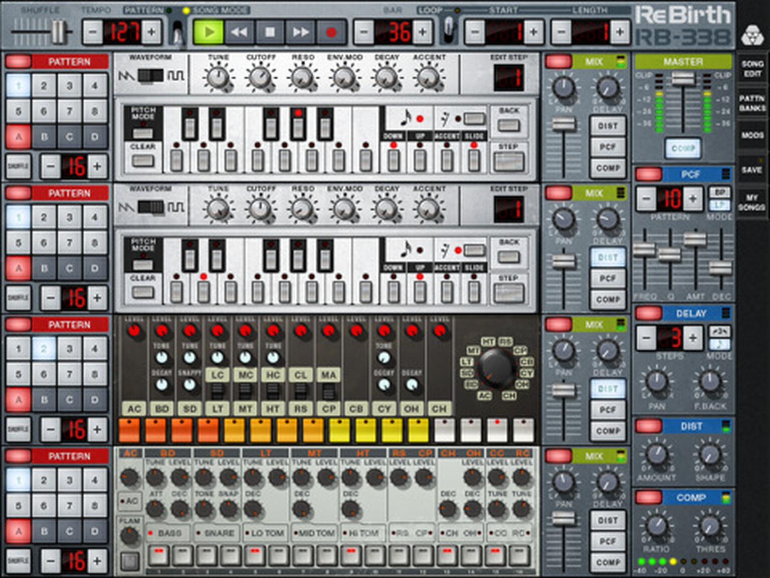 iPad music-making double whammy: KORG iMS-20 and ReBirth