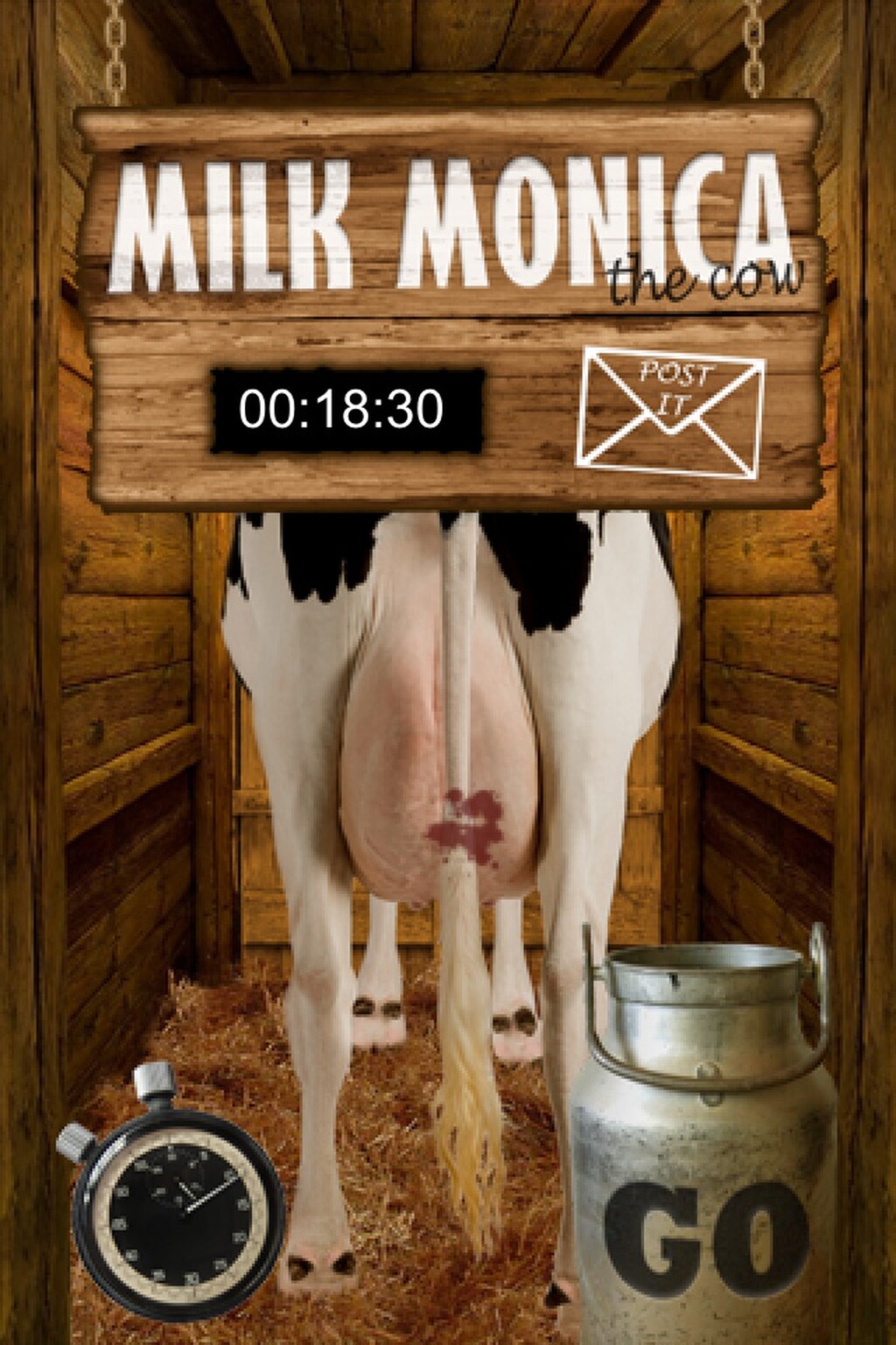 Milk Monica is cow milking app for city slickers