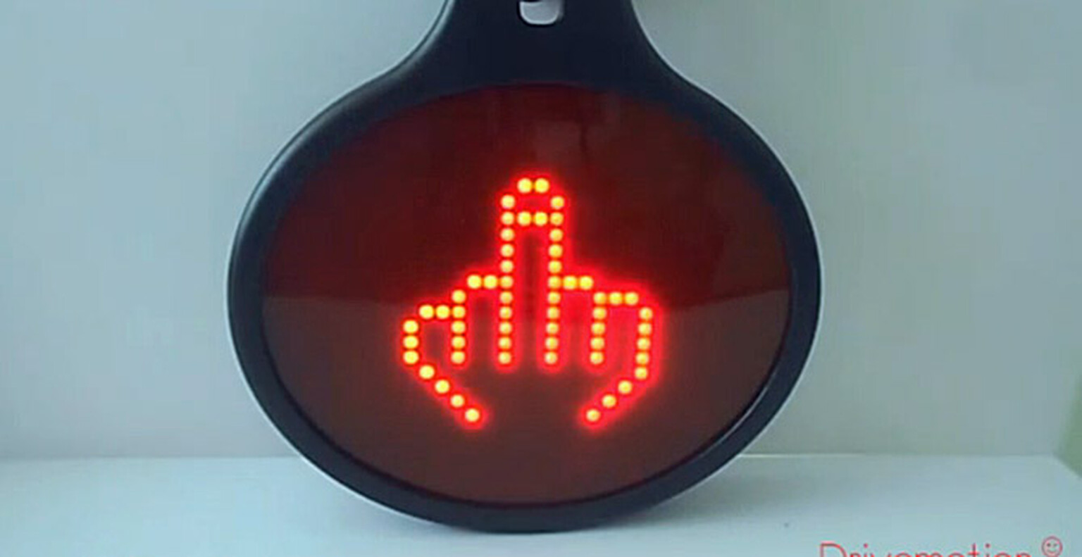 Drivemotion Animator lets you thank, flirt with or give fellow motorists the finger