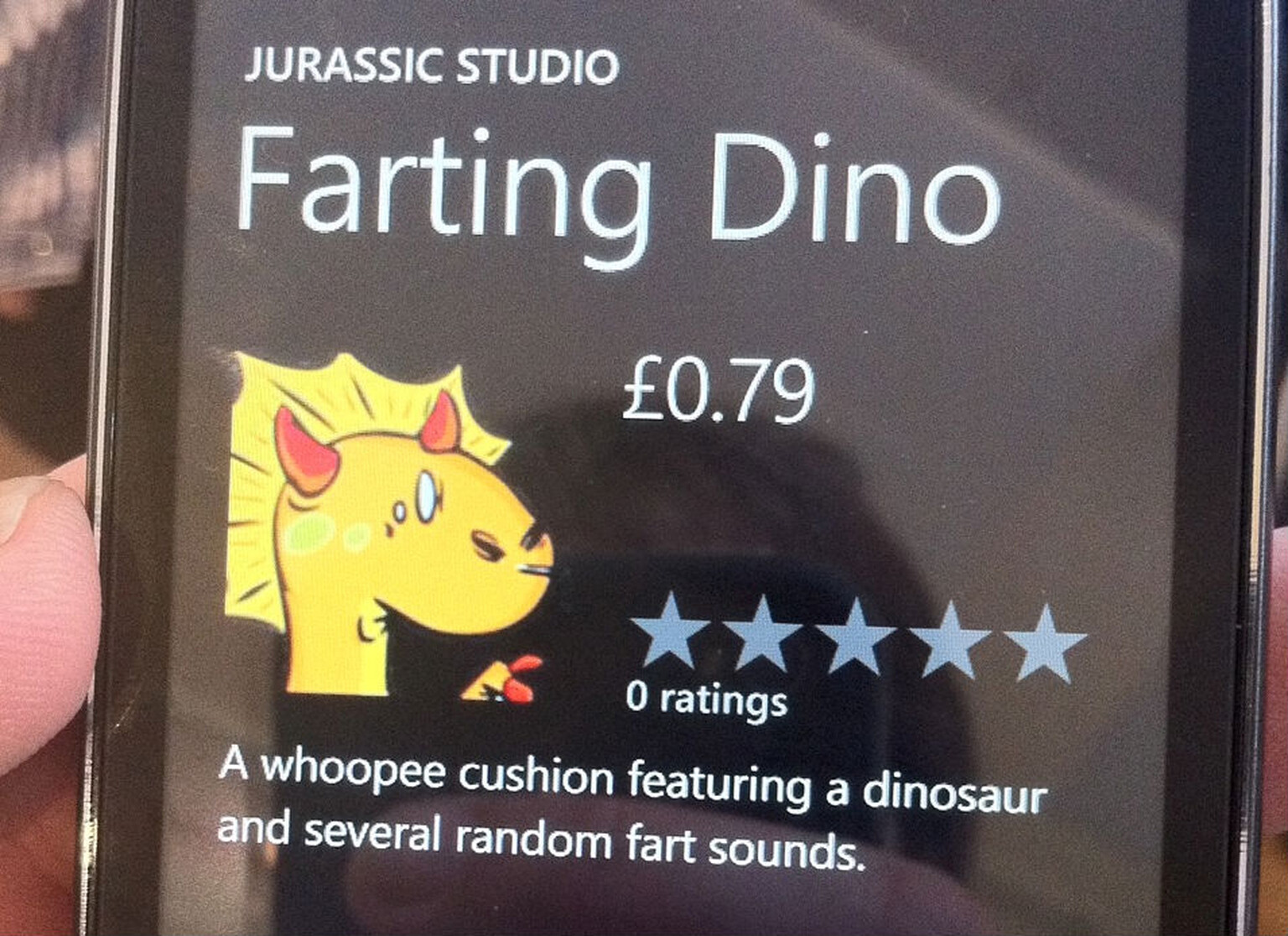 Yes, there WILL be fart apps on Windows Phone 7
