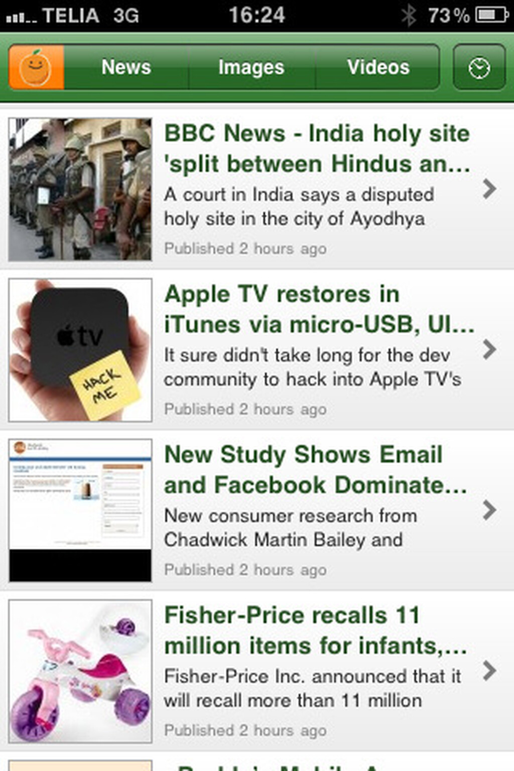 Njuice app claims to get the hot news first