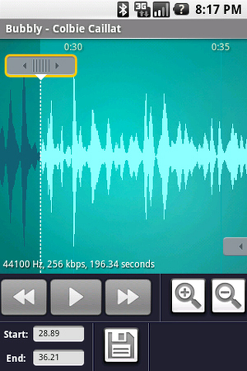 Create your own ringtones with Ringdroid for Android