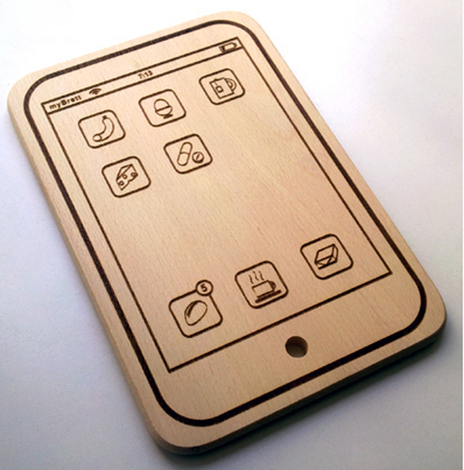 iPad chopping board is multifunctional: Does breakfast and supper