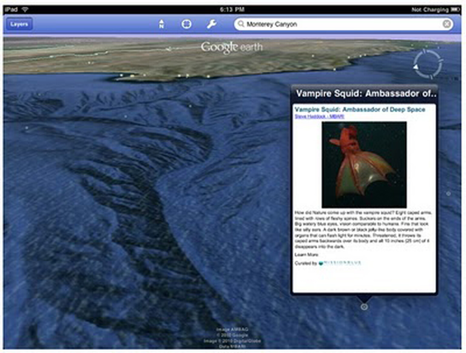 Google Earth search update allows you to explore the seas on your iPhone and iPad