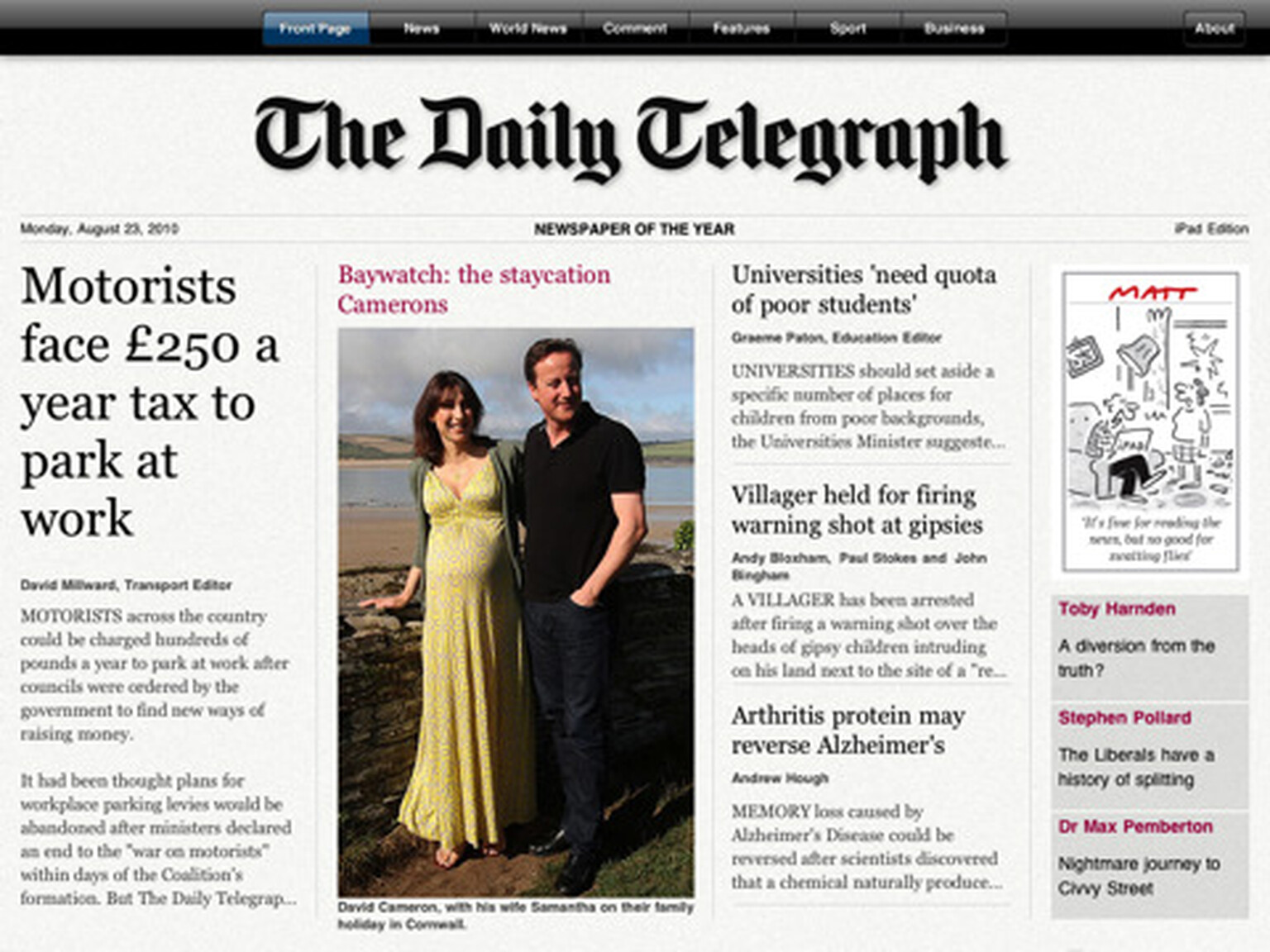 The Telegraph launches its iPad app