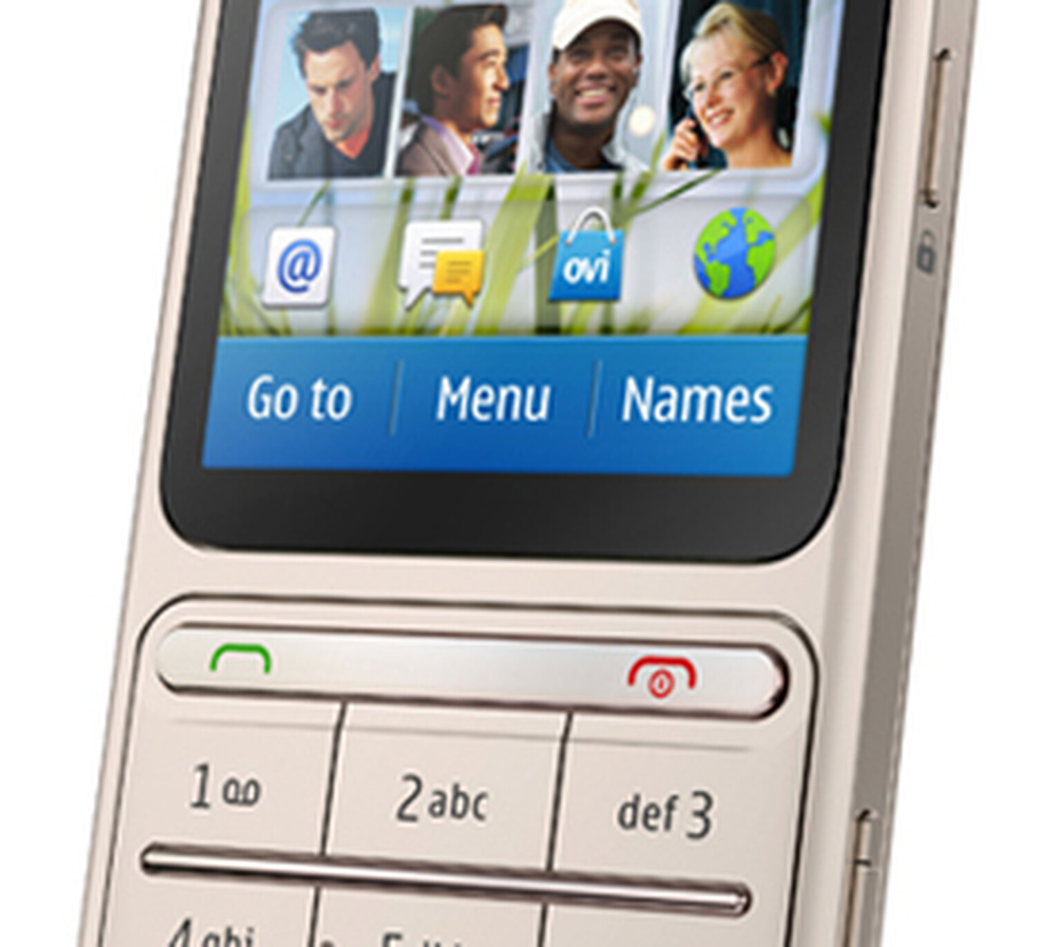 Nokia C3 Touch and Type: A touchscreen with 12 keys
