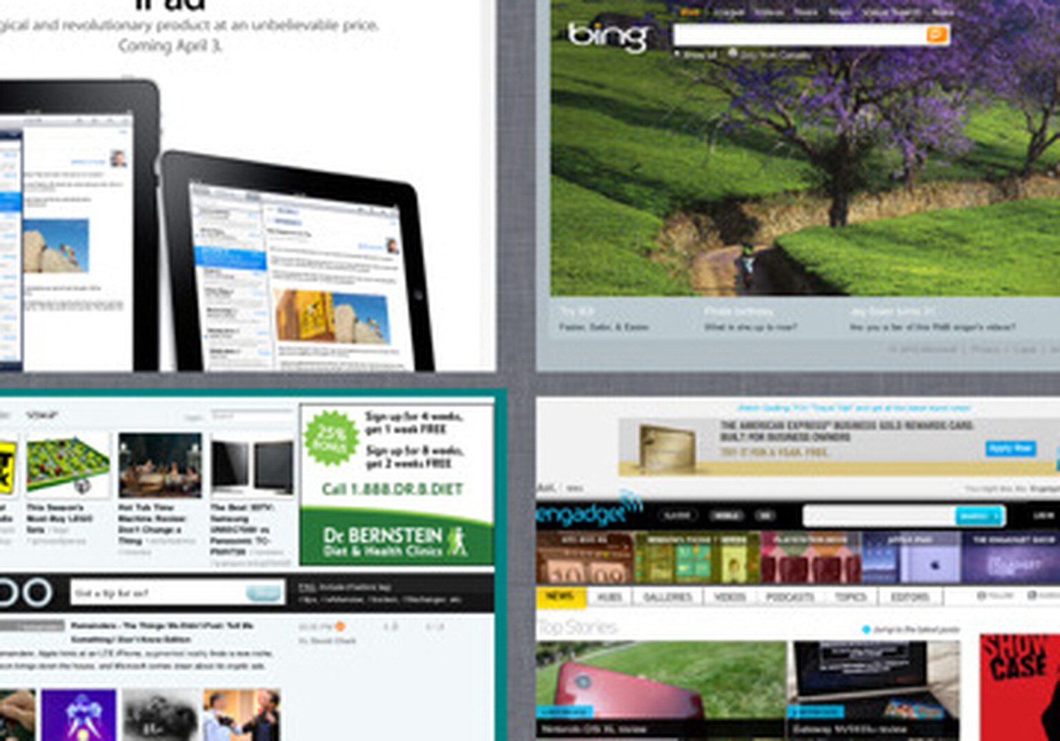 Four Play iPad browser lets you surf four sites at once