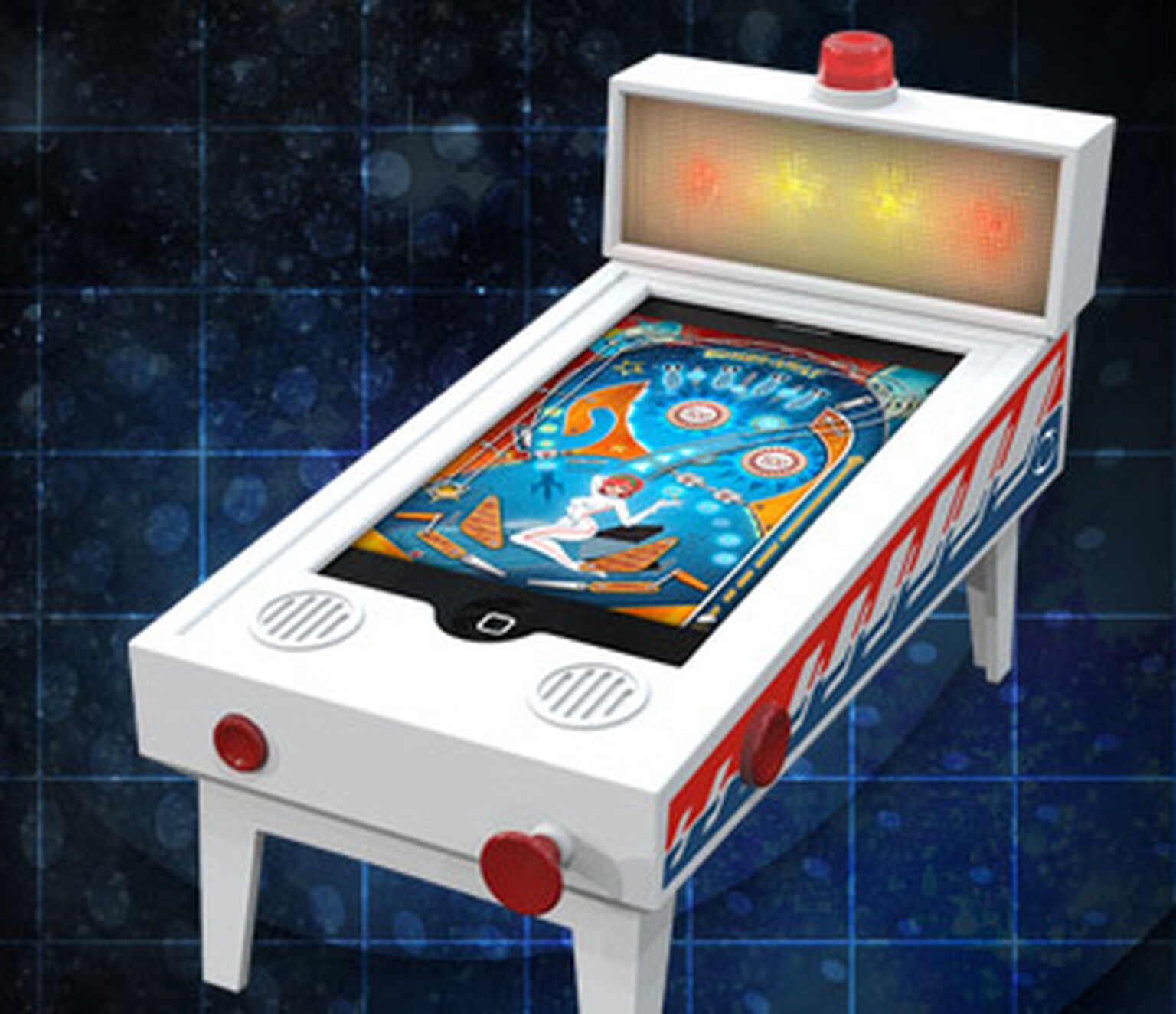 iPhone gaming? There's a pinball table accessory for that...