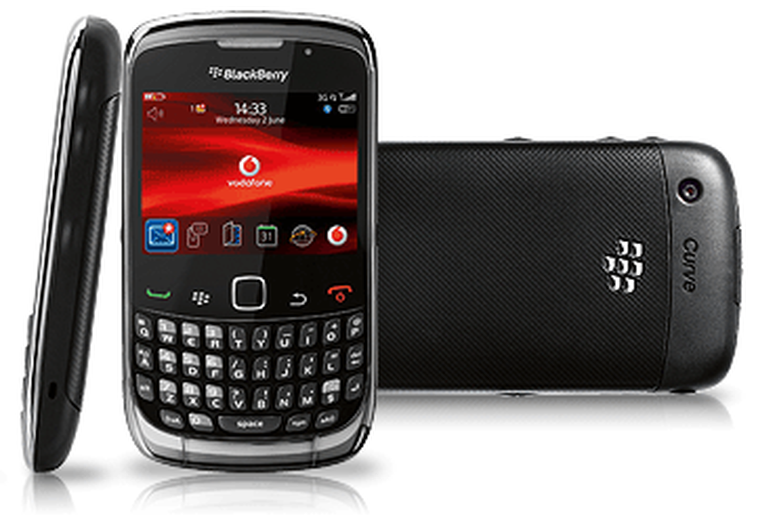 Vodafone to offer BlackBerry Curve 3G in grey or red