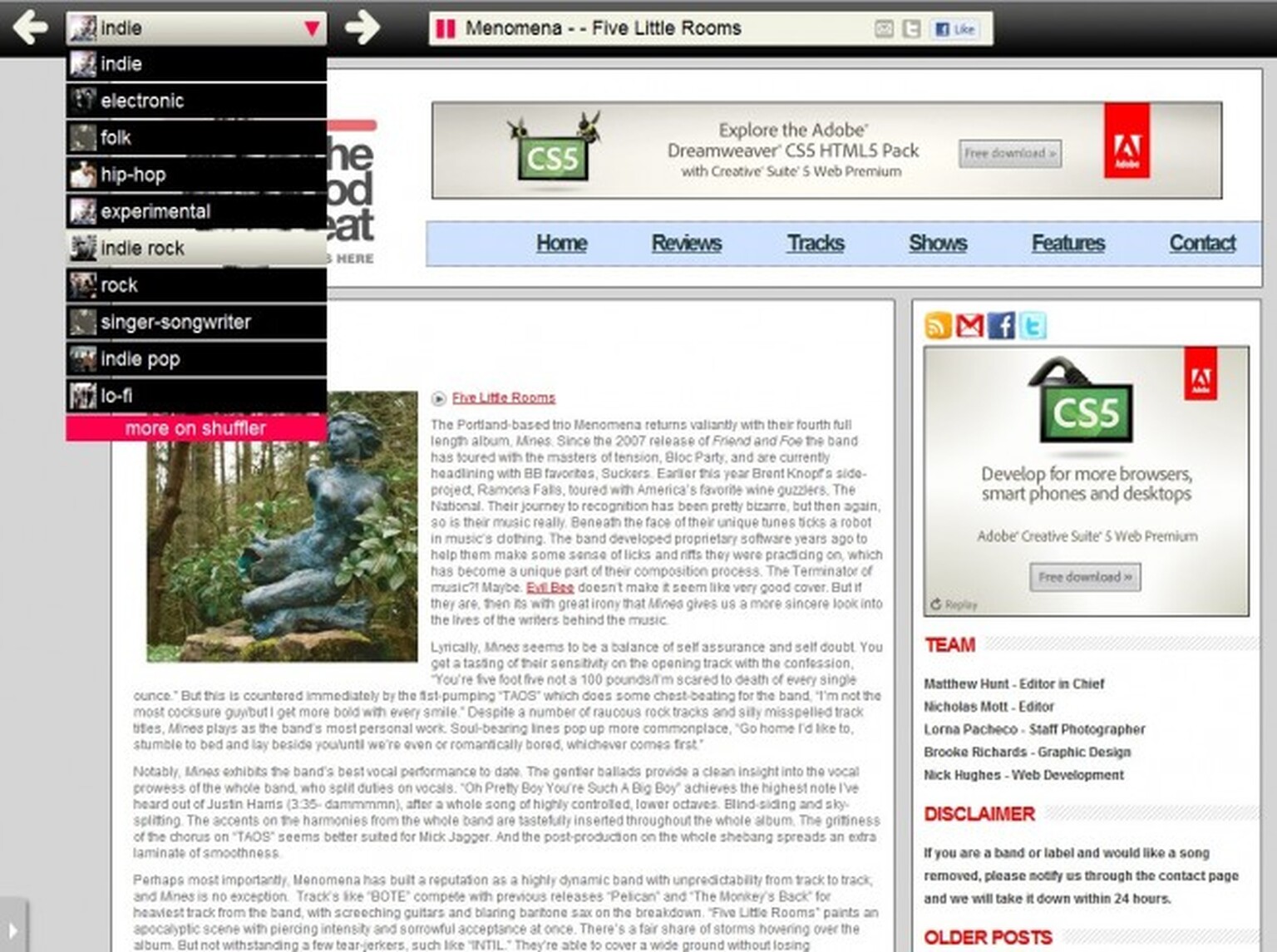 Shuffler iPad app will turn music blogs into streaming radio