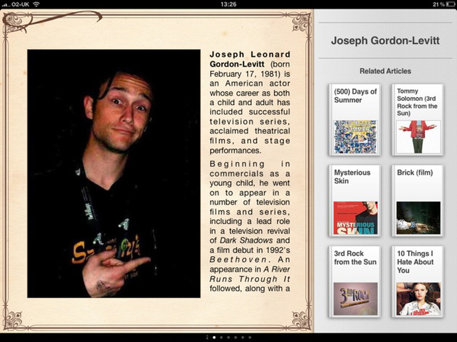 Read Wikipedia like a magazine with Discover for iPad