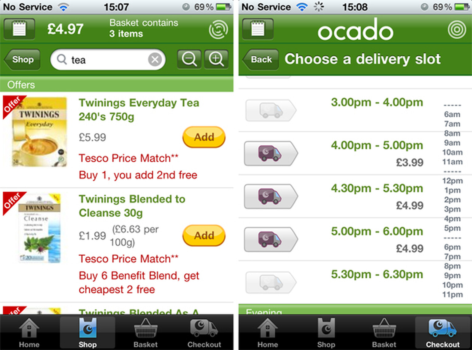 Ocado on the Go for iPhone and Android