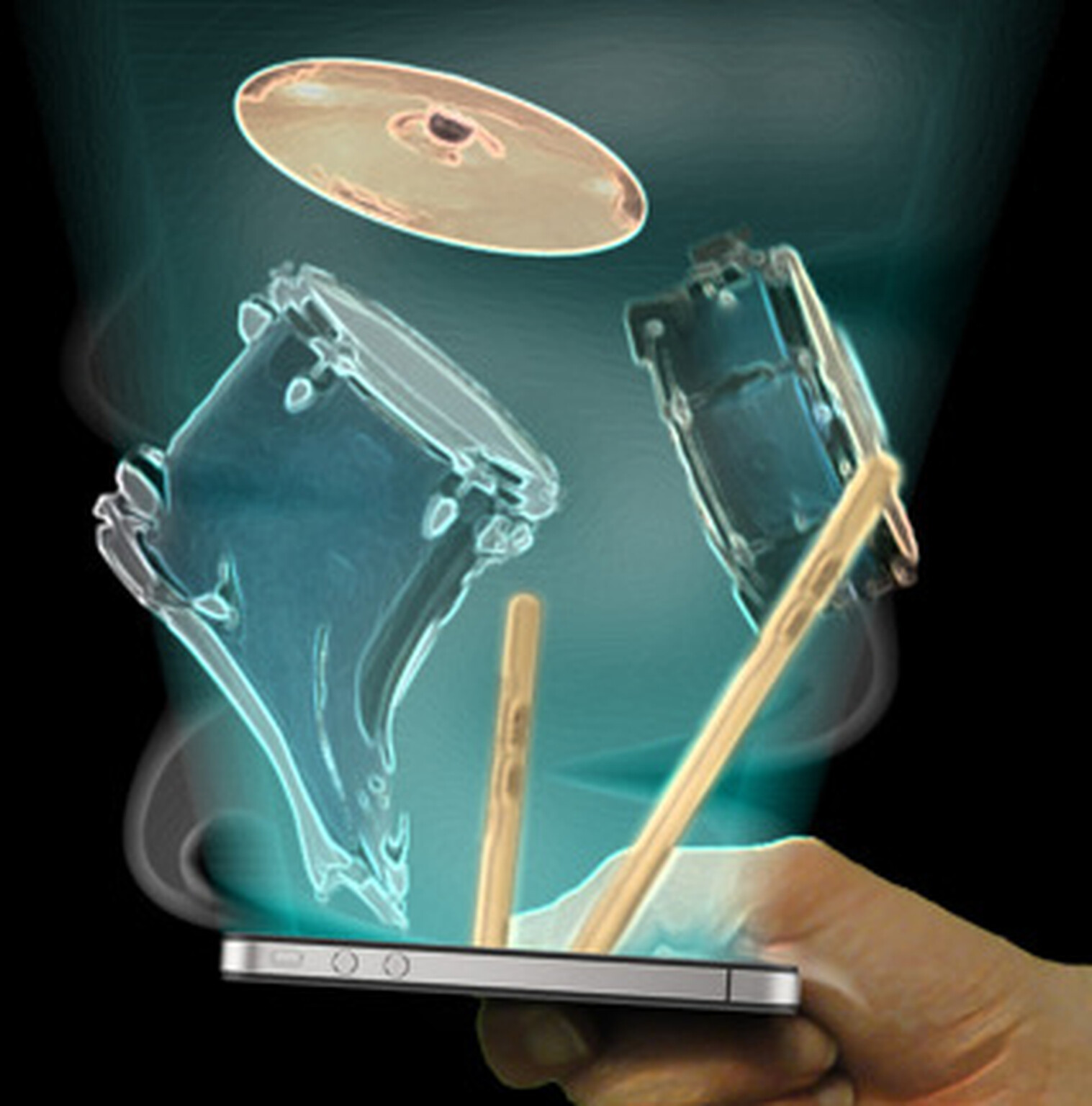 Gyro Air Drums lets you air-drum with your iPhone 4