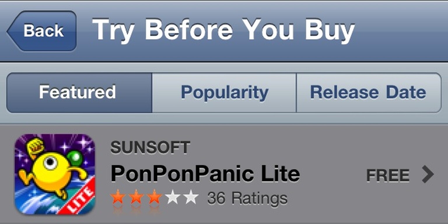 Apple sort-of joins the ‘Try before you buy’ app store party