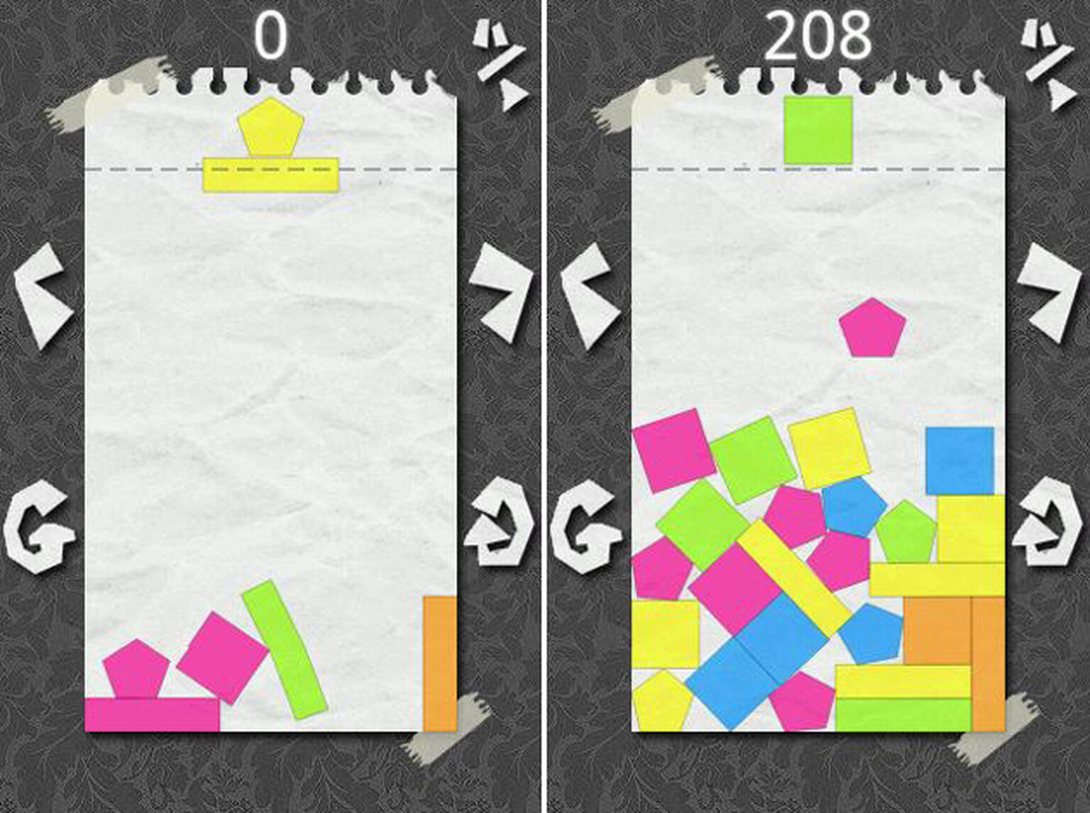 XTetrys for Android: Cut and paste falling shapes