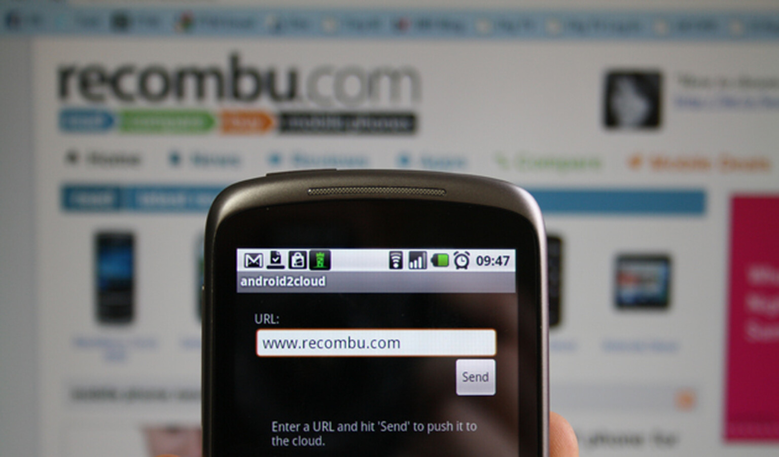 Phone to Chrome: Send links to your desktop with Android2cloud app