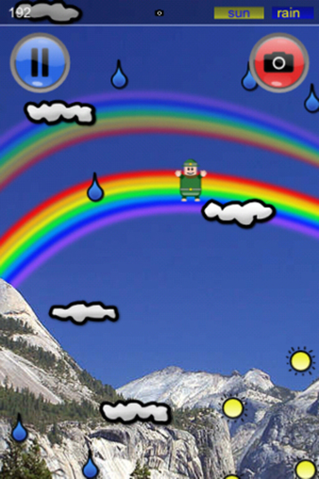 Express ecstasy at your own double rainbow all the way across the sky