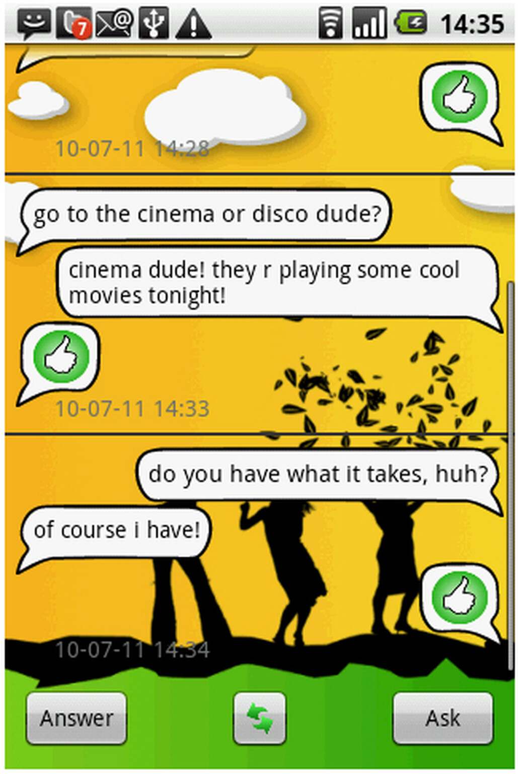 AskHopper for Android = 118118 + Chatroulette - nudity