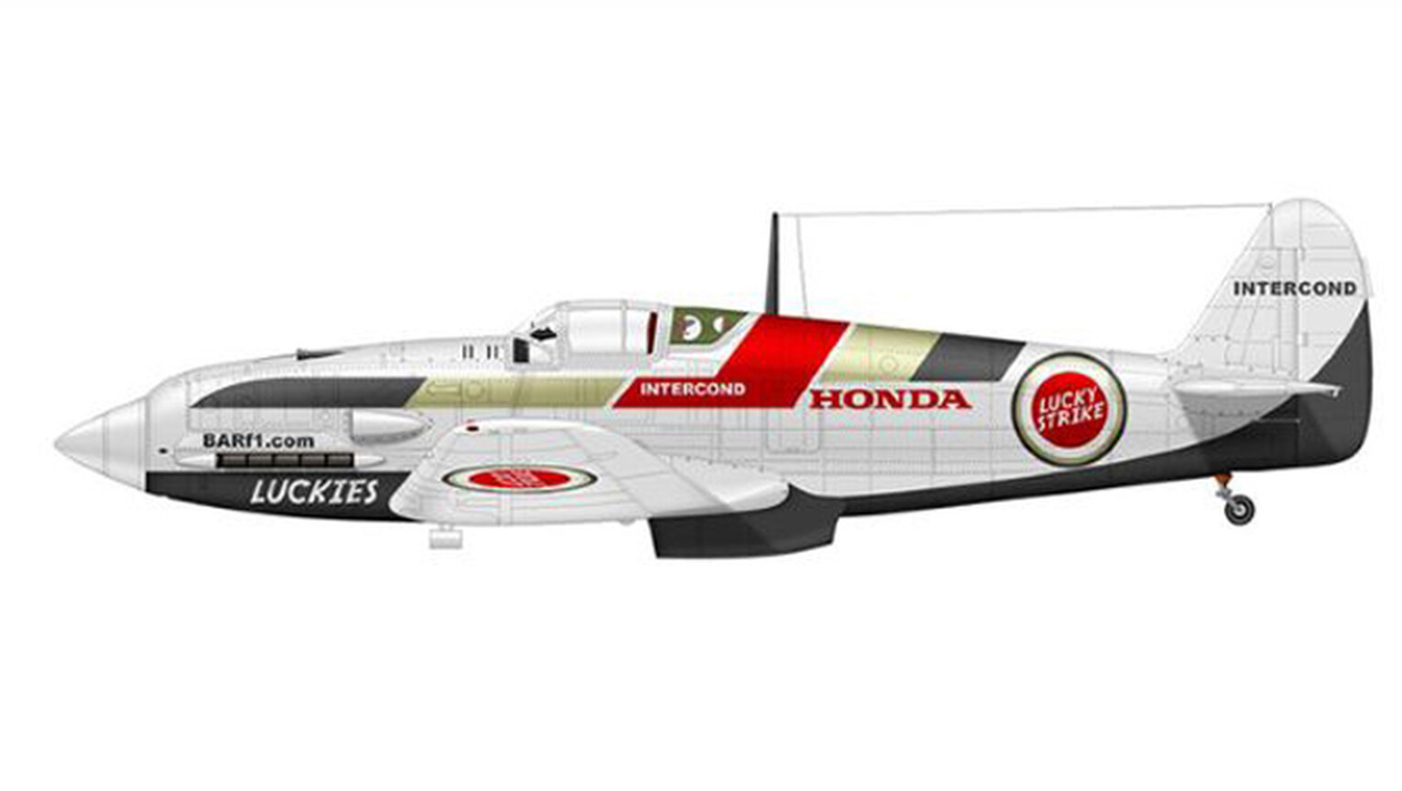 Fighter planes with F1 team paintjobs look the business