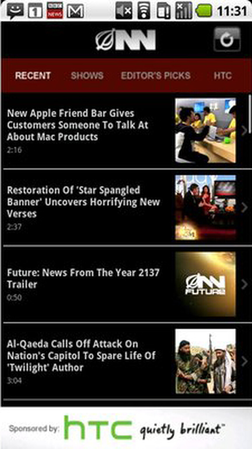 Onion News Network app comes to Android, walks on Moon