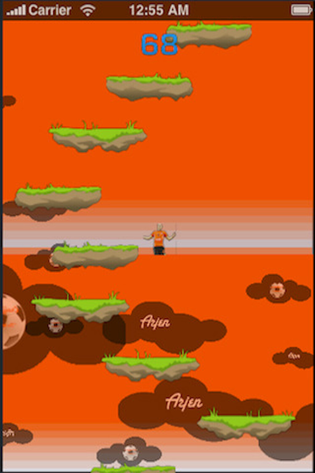 Arjen Robben gets his own Doodle Jump clone for iPhone