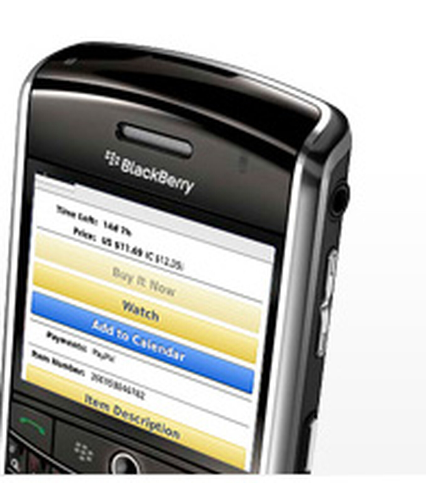 eBay for BlackBerry goes international