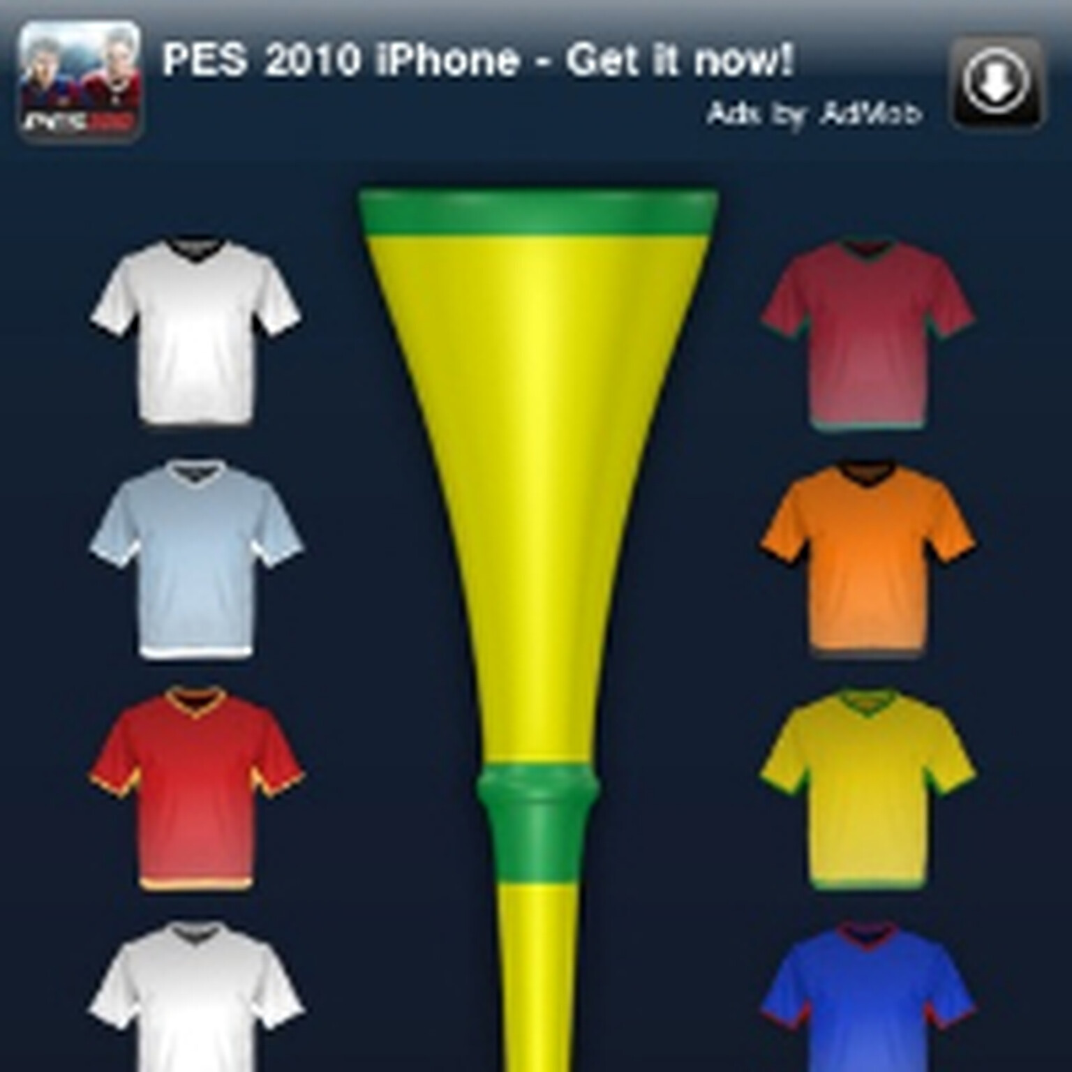 3.5 million people have downloaded the Vuvuzela 2010 iPhone app