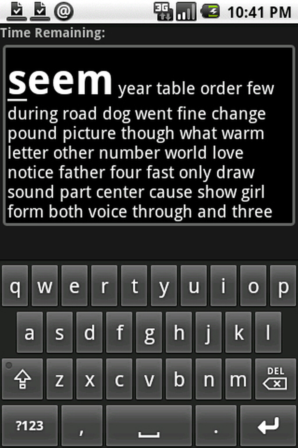myText Speed: Fastest finger first