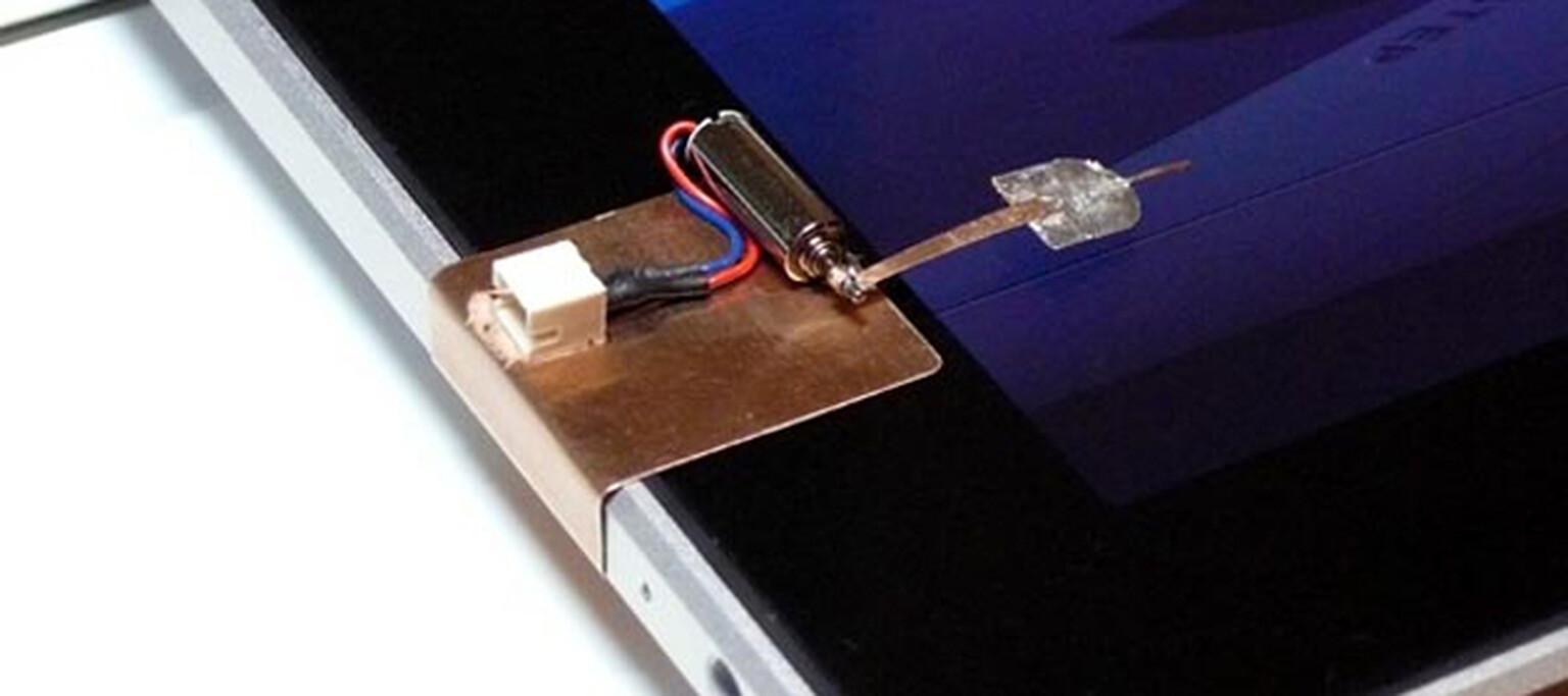 Foot switch developed to flick through sheet music on an iPad