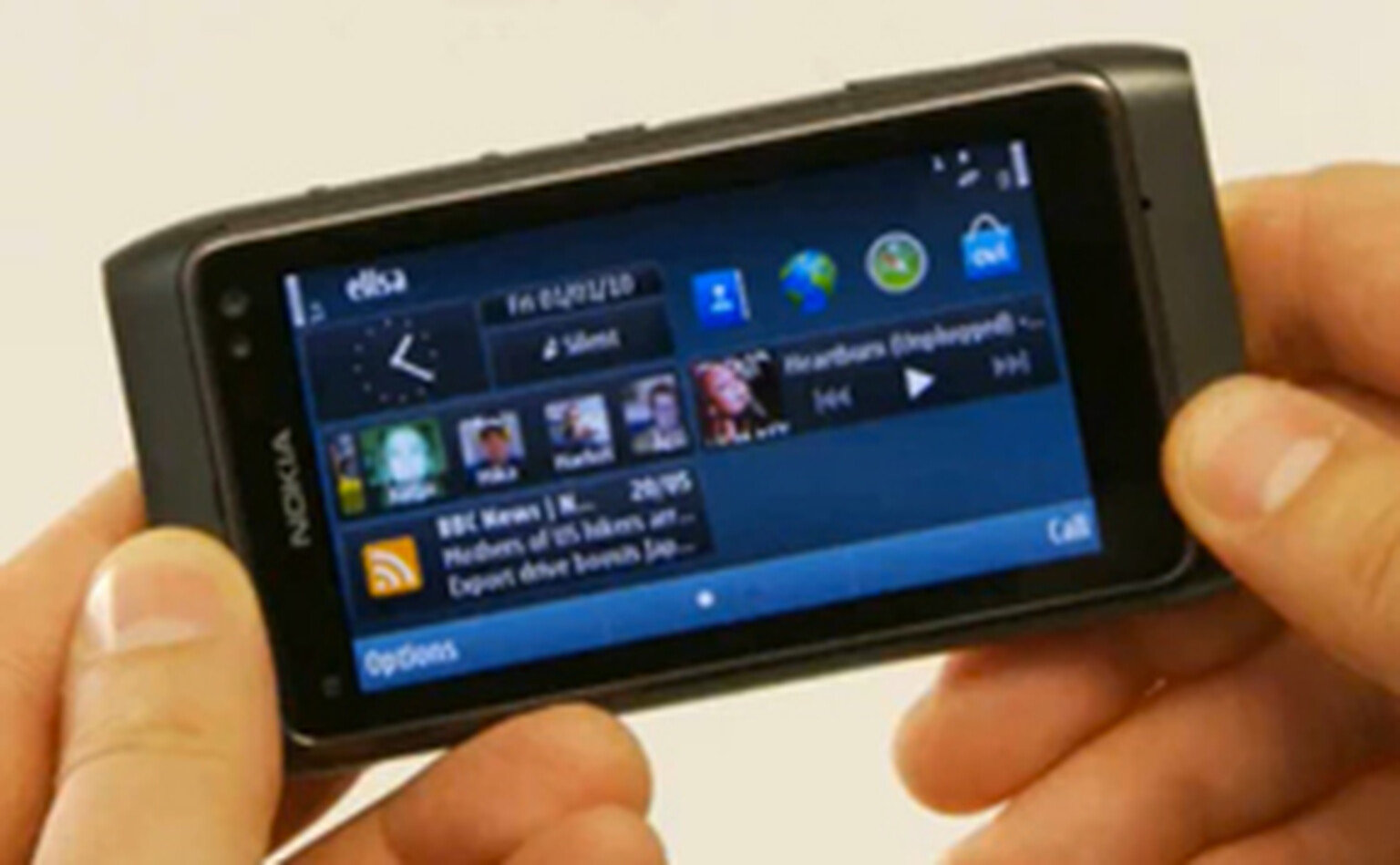 Nokia shows off Symbian^3 on a Nokia N8