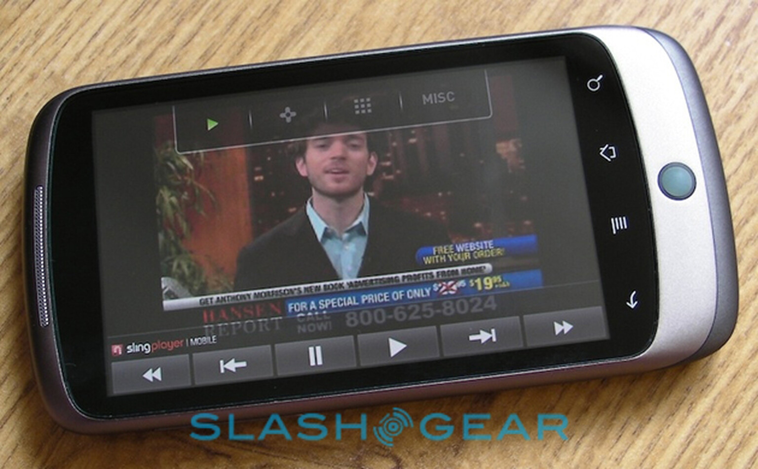 SlingPlayer Mobile for Android (beta) hands-on video