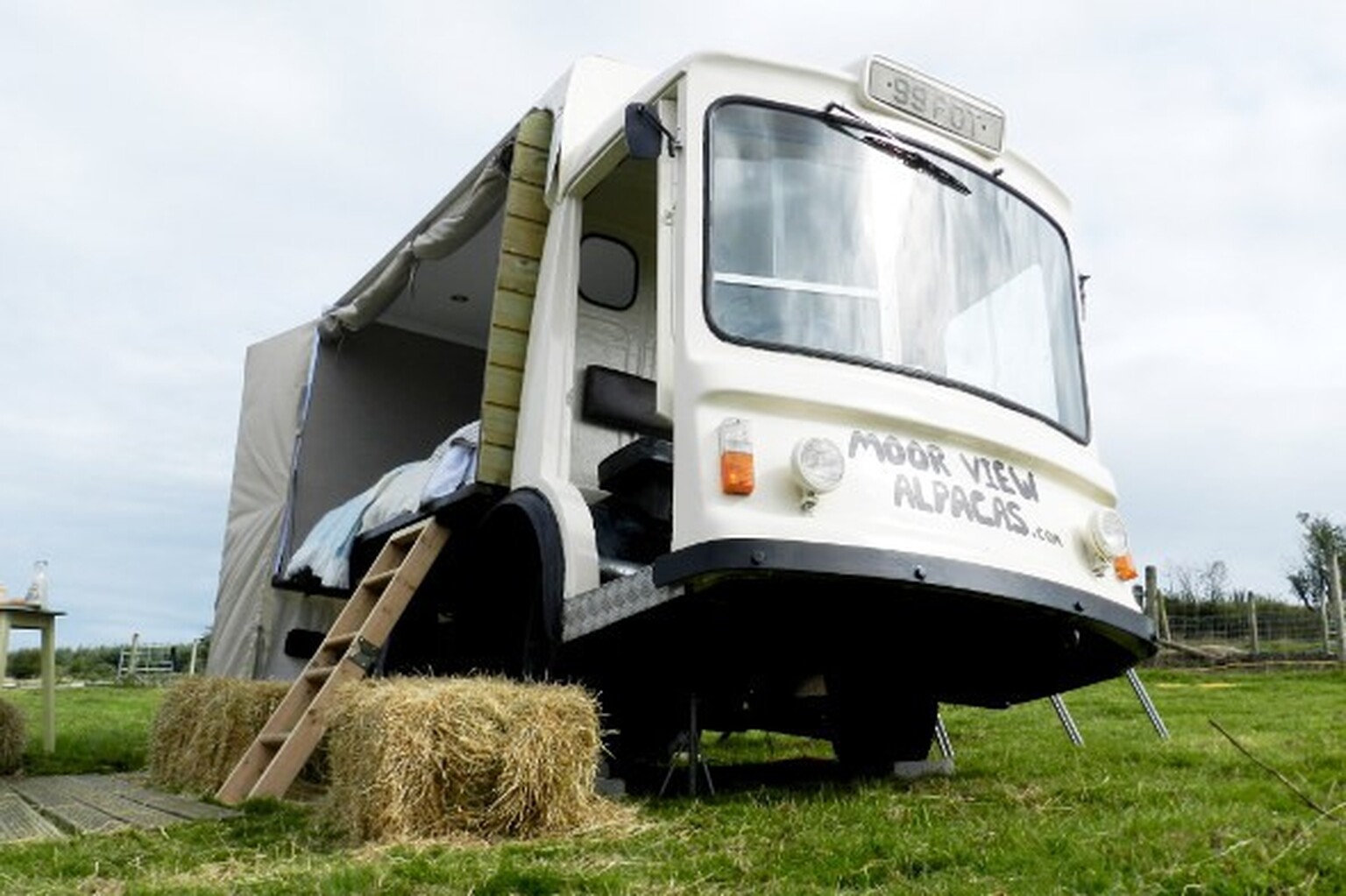 Couple turns milk float into £95-a-night B&B room