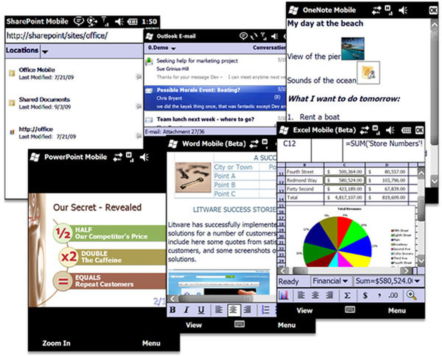 Office Mobile 2010 free upgrade: Collaboration and social networking on Win Mo 6.5