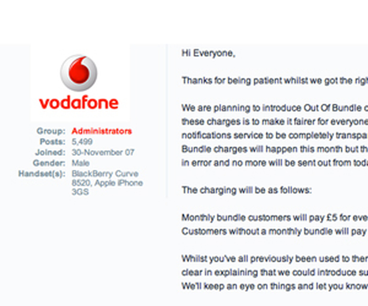 Vodafone to start charging for out-of-bundle data? (Update: Yes, it is)