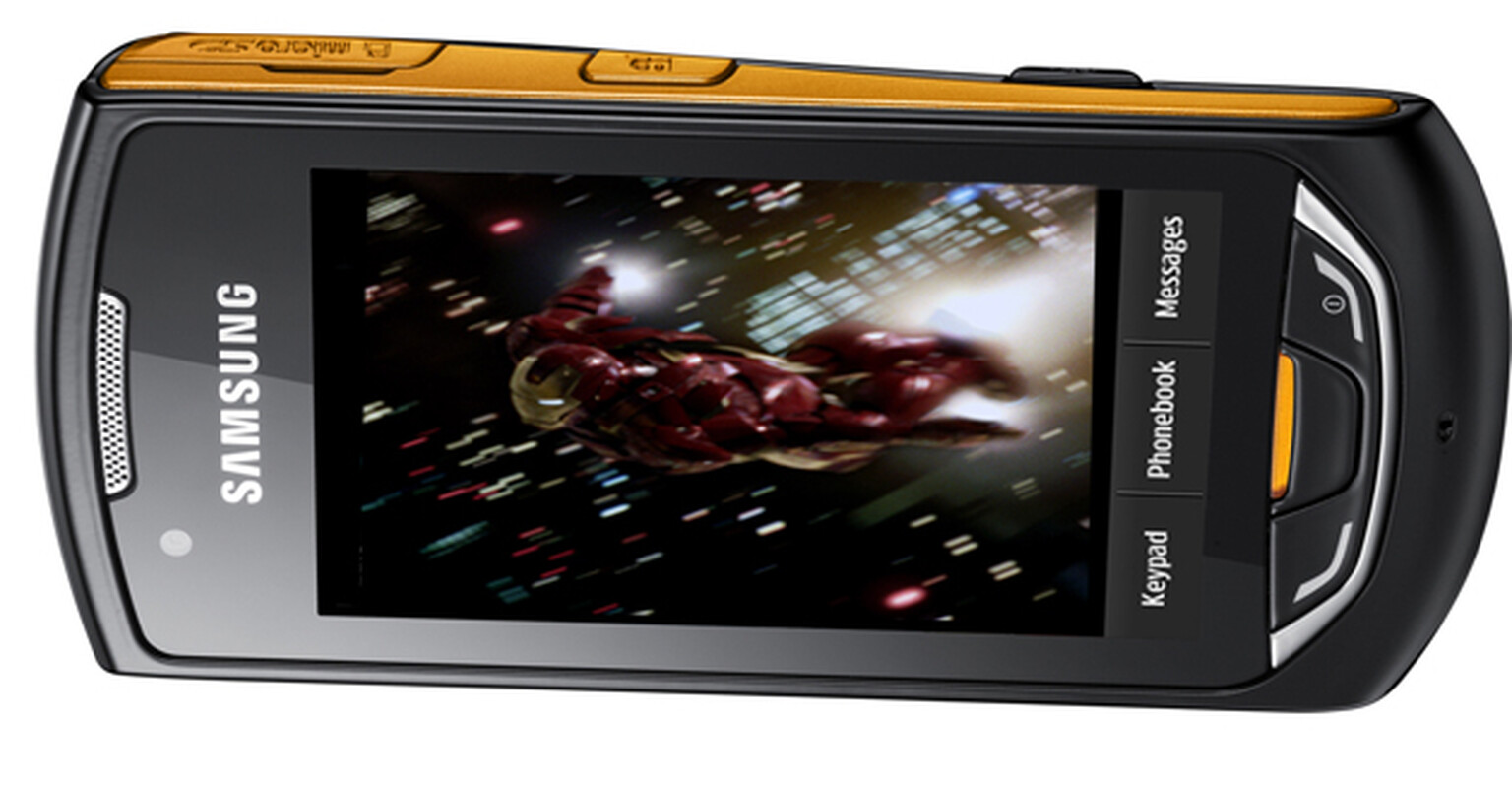O2 offers Samsung Monte complete with Iron Man for your viewing pleasure