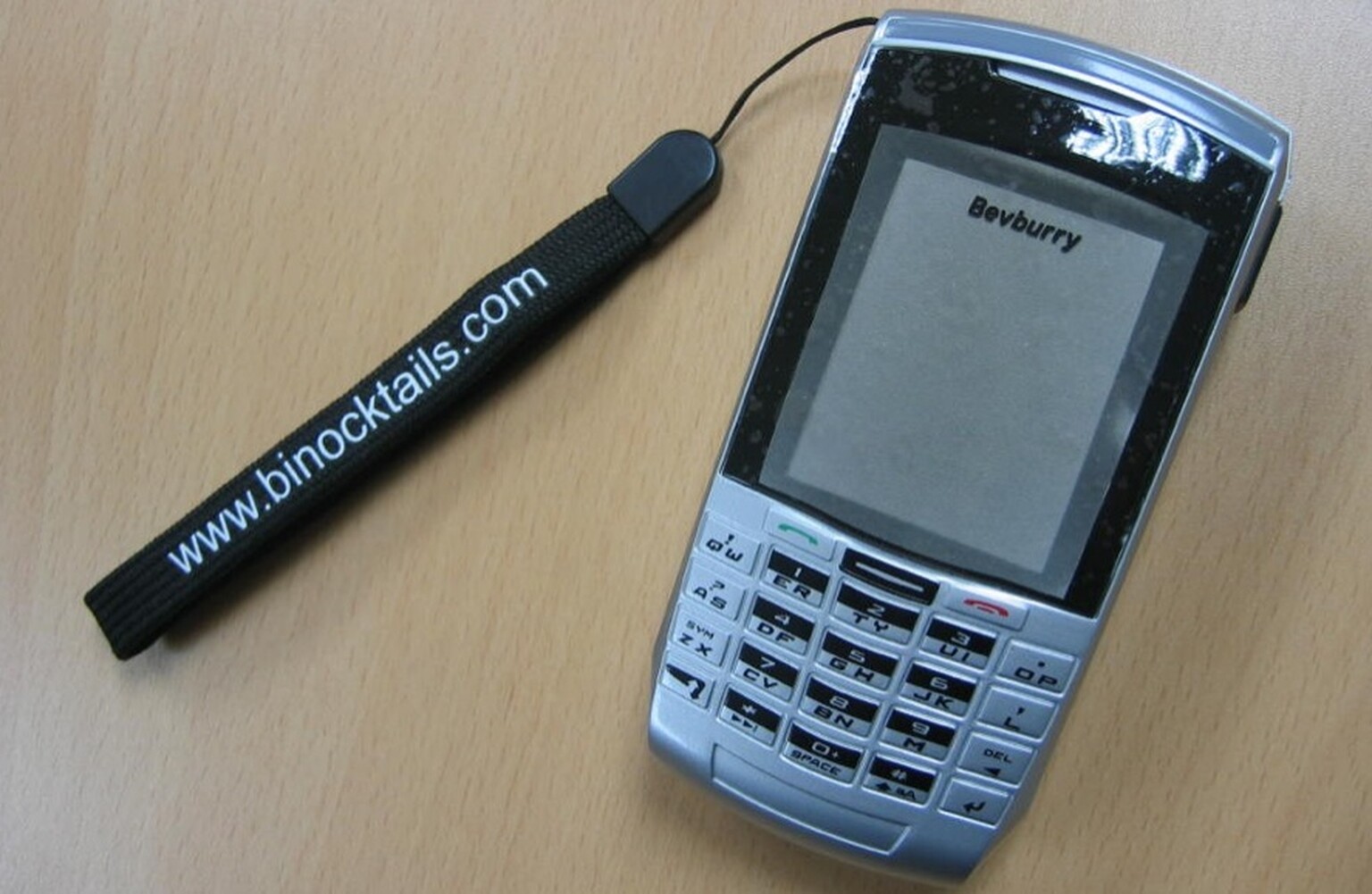 BevBurry: A BlackBerry for the secret drinker