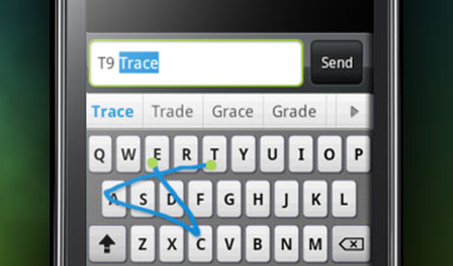 Nuance T9 Trace: Gesture-driven goodness
