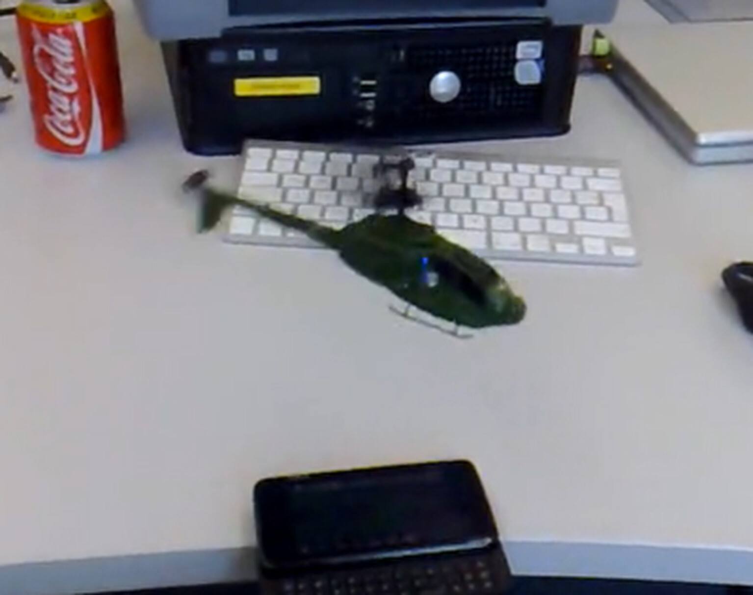 N900 hacked to control RC helicopter and our hearts