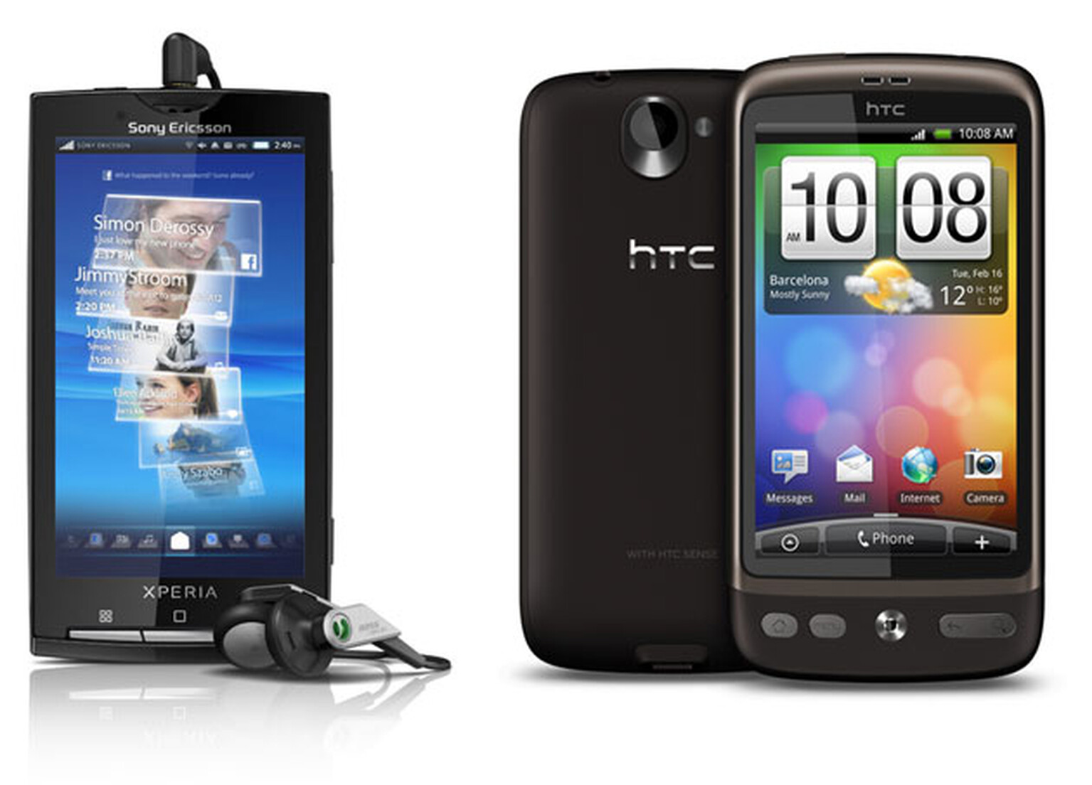 Virgin recruits the Sony Ericsson X10 and HTC Desire