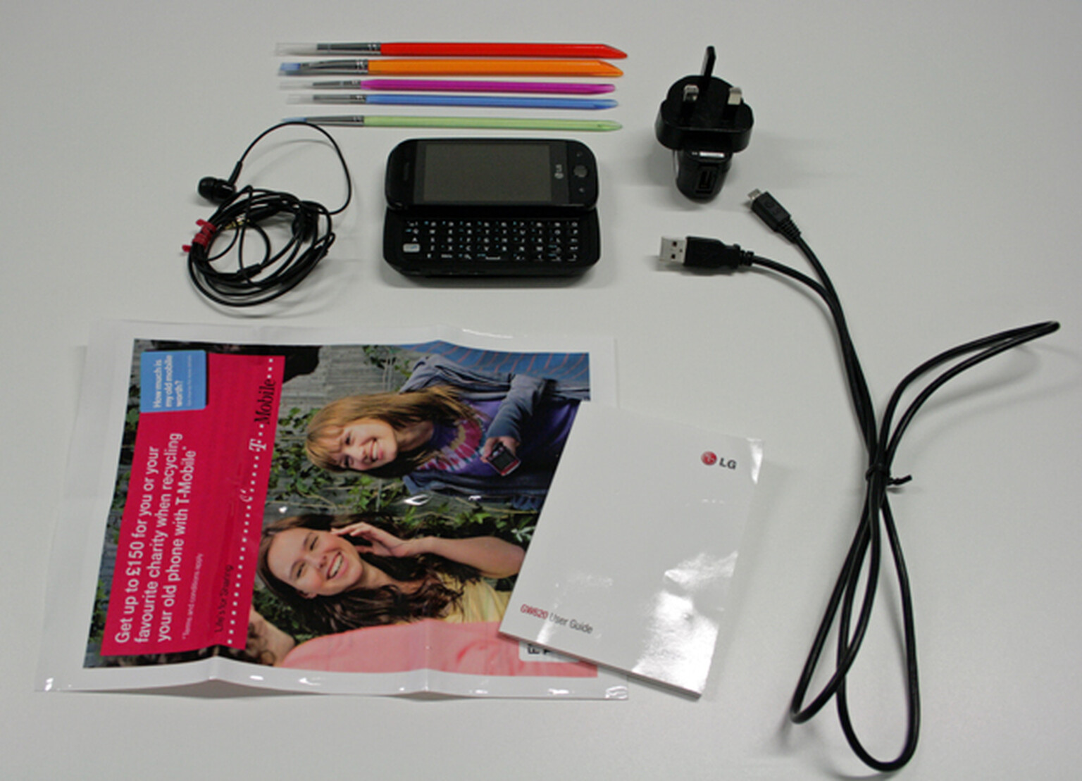 LG GW620: What's in the box?