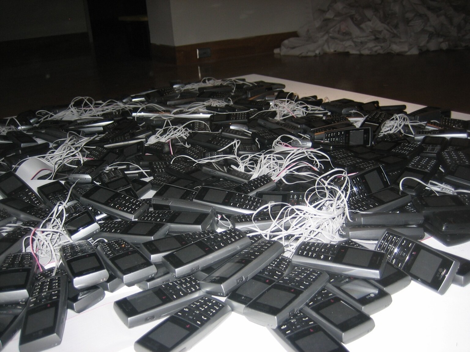 Mobile art: Human Phantom Vibration Syndrome, created by Chris Baker